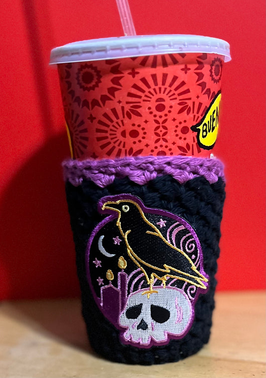 Limited Release - Crow & Skull Cup Sleeve