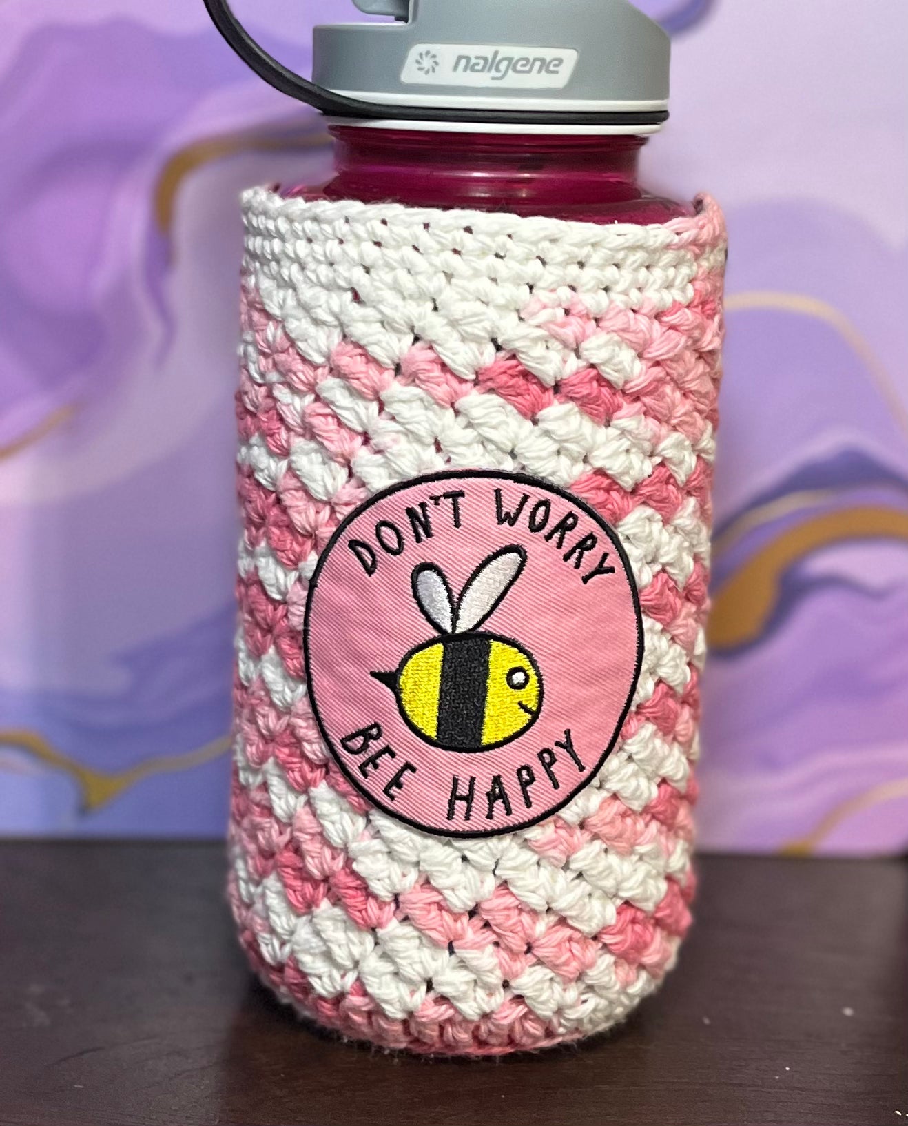 Bee Happy - Bottle Holder w/Patch