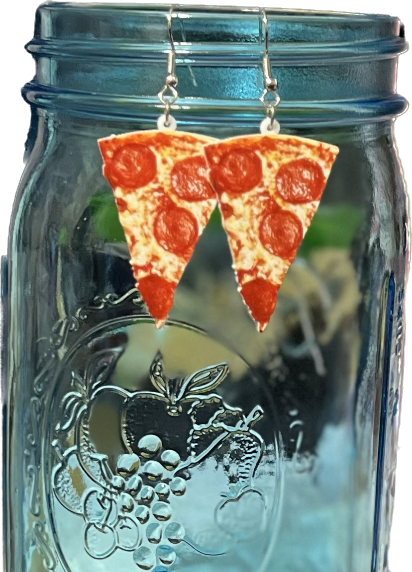 Pepperoni Pizza Earrings